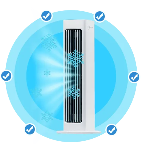 Breezamax Fan — Compact Bladeless Design